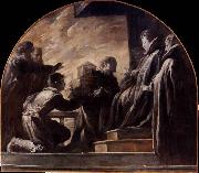Domenico Fetti Margherita Gonzaga Receiving the Model of the Church of St Ursula oil painting reproduction
